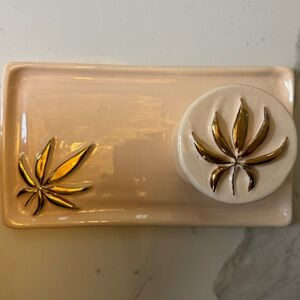 Jacquie Aiche X Sweetleaf 4/20 Handmade Ceramic Stash Jar and Rolling Tray